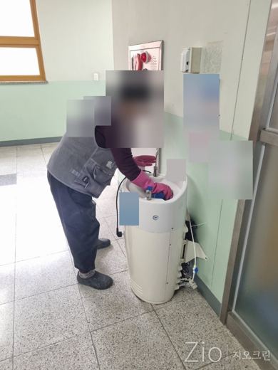 음수대 세척