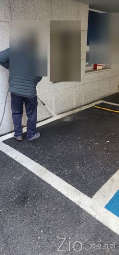 외부 바닥 고압 세척
